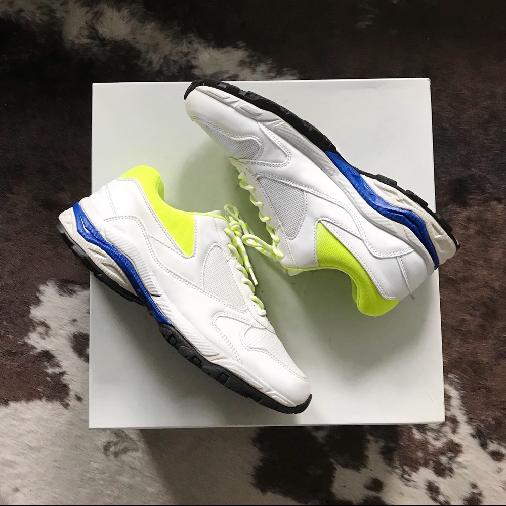 neon chunky sole trainers